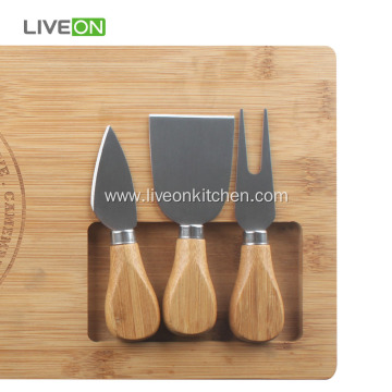 Bamboo Board Cheese Knife Set